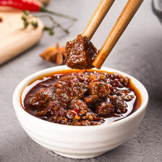 茂德公辣椒酱香辣牛肉酱农家自制下饭菜拌饭拌面酱辣酱下饭酱100g 商品图3