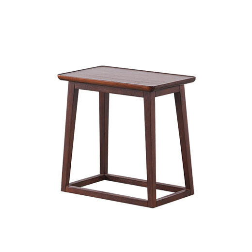 【现代实木风-NJT5312/13休闲几】现代实木风/现代简约/客厅/楸木/实木高低方几 商品图4