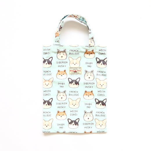 HUJI祤集Ditsy手提袋插画卡通狗狗 商品图2