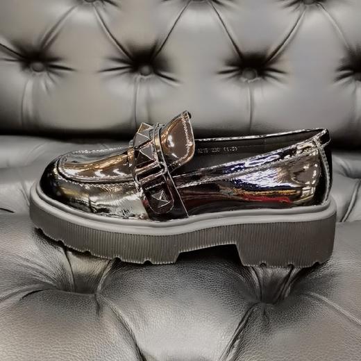 LFGJ    9215   厚底小皮鞋英伦复古时尚金属装饰单鞋。 商品图2