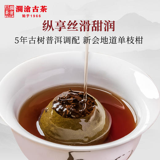 【38女王节预售】澜沧古茶2019年茶妈妈小青柑陈皮普洱茶熟茶新会橘普柑普桔子120g 商品图3