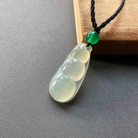 冰种翡翠福豆四季平安