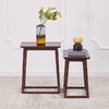 【现代实木风-NJT5312/13休闲几】现代实木风/现代简约/客厅/楸木/实木高低方几 商品缩略图1