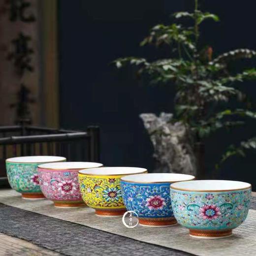 张彩云：珐琅缠枝描金单杯 商品图0