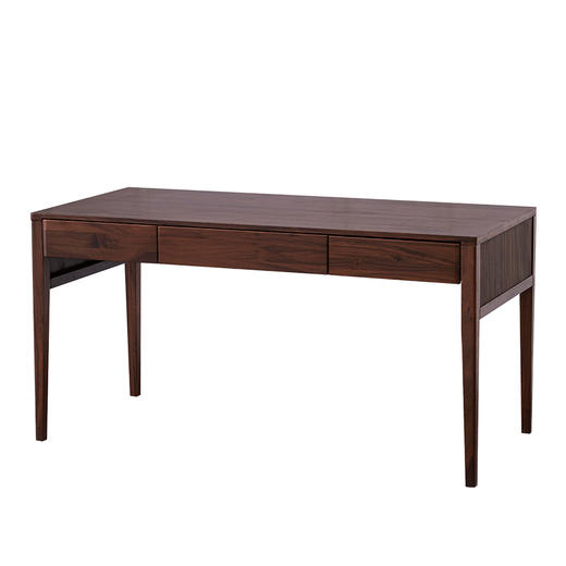 【现代实木风-NJT4102书桌】现代实木/现代简约/书房/北美黑胡桃/实木书桌+小柜 商品图4