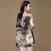 上海旗袍厂AYK-QF-200412水墨中长款国风改良圆领唐装2021春夏新款女装复古七分袖上衣女 商品缩略图3