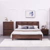 【现代实木风-NJT1103C01床】现代实木/现代简约/卧室/北美黑胡桃/实木床 商品缩略图3