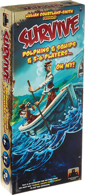 【集石桌游】逃离亚特兰蒂斯：豪华组合扩展 Survive: Dolphins & Squids & 5-6 Players...Oh My!