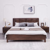 【现代实木风-NJT1103C01床】现代实木/现代简约/卧室/北美黑胡桃/实木床 商品缩略图0