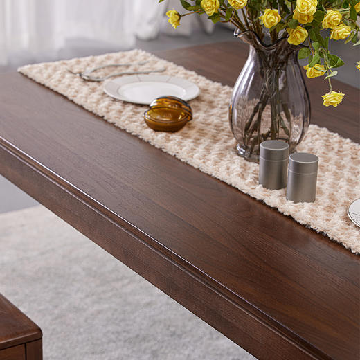 【现代实木风-NJT3105餐桌】现代实木/北美黑胡桃/客厅/餐厅/餐桌 商品图1