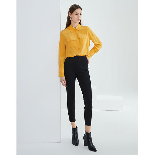 EITIE爱特爱时尚百搭小脚裤打底裤高腰长裤A2105704 商品图1