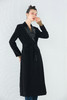 3D5606--漆黑色风衣--《秋装时尚系列》 商品缩略图0