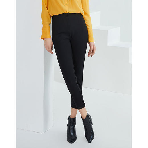 EITIE爱特爱时尚百搭小脚裤打底裤高腰长裤A2105704 商品图2