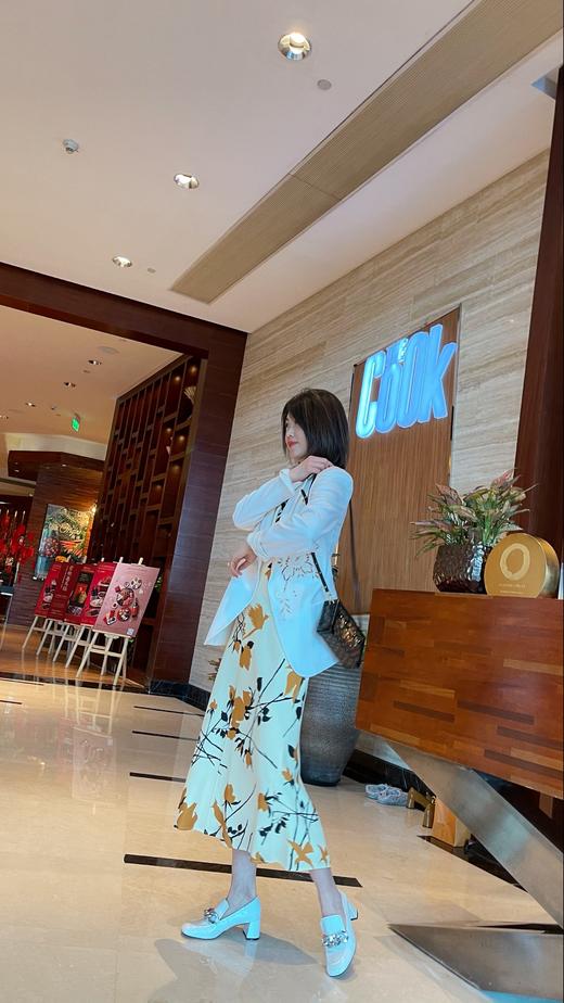 westory乐福鞋女2021春季新款链条真皮高跟一脚蹬单鞋52881 商品图3