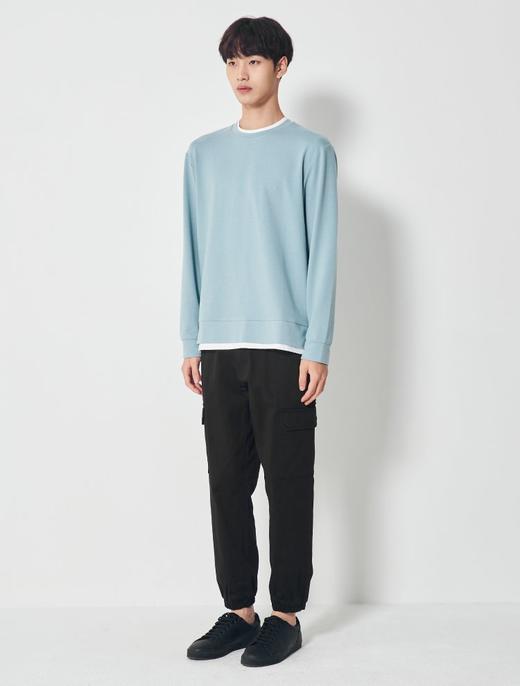 8seconds Cotton crew neck 天蓝色梭织长袖T恤男款#420841AY1QJPY带授权招加盟代理 商品图2