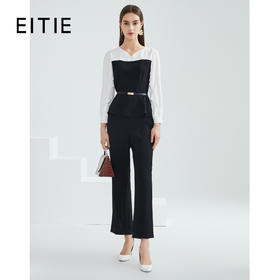 EITIE爱特爱女装春季新款气质干练通勤大气收腰显瘦连体裤A2107703