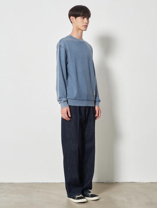 8seconds Mock collarr 蓝色颜料染色运动衫男款#260841EY3PJPY带授权招加盟代理 商品图2