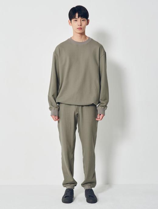 8seconds Mock collarr卡其色String超大T恤 男款#450941FQ2HJPY带授权招加盟代理 商品图1