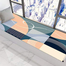 【14.9元/个】自然枫范儿法兰式地垫50*160cm（花色随机）1113397