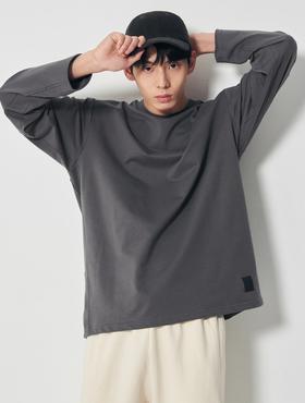 8seconds Tencel high collar灰染标签长袖T恤 男款#260X41DYB4JPY带授权招加盟代理