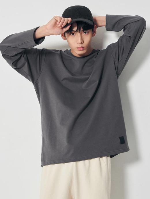 8seconds Tencel high collar灰染标签长袖T恤 男款#260X41DYB4JPY带授权招加盟代理 商品图0