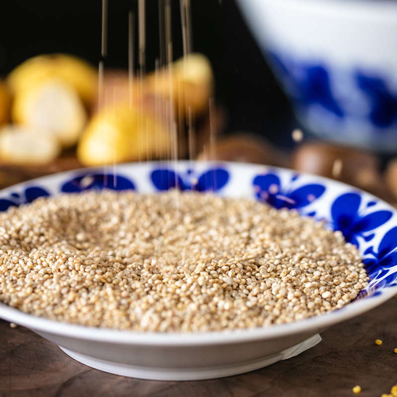 粮中黄金 富硒藜麦 淡淡的坚果清香 富含优质蛋白质 宝宝和孕妇之选|百里食