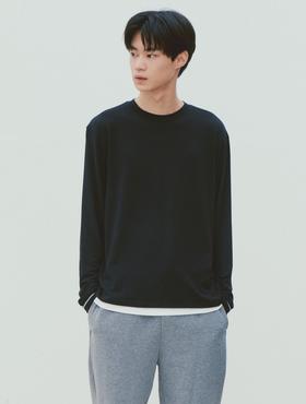 8seconds Mock collarr  黑色超大款分层T恤男款#210941AYJ5JPY带授权招加盟代理