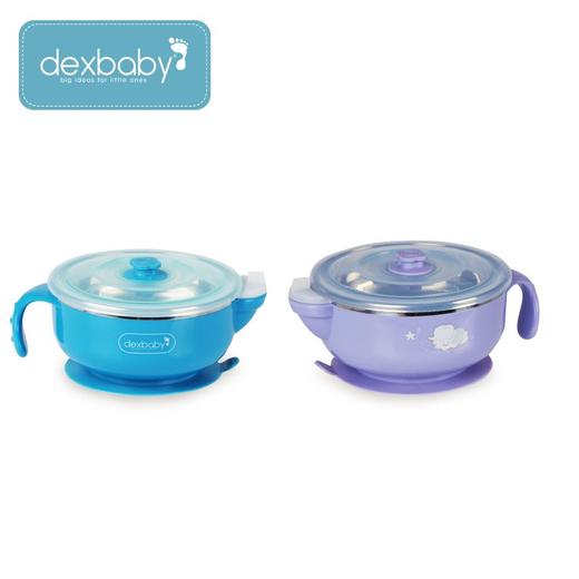 DEXBABY 美国注水保温不锈钢宝宝碗吸盘碗辅食碗 不带勺子JPY带授权招加盟代理 商品图0