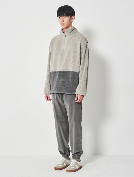 8seconds Wool fleece浅灰色羊毛高领拉链T恤 男款#260Y41DY12JPY带授权招加盟代理 商品图2