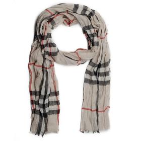 BURBERRY/巴宝莉 HERITAGE褶皱格纹羊绒围巾 3924751JPY带授权招加盟代理