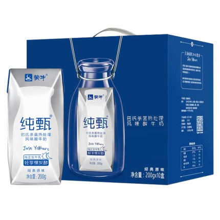 蒙牛纯真原味酸牛奶200g*10 商品图0