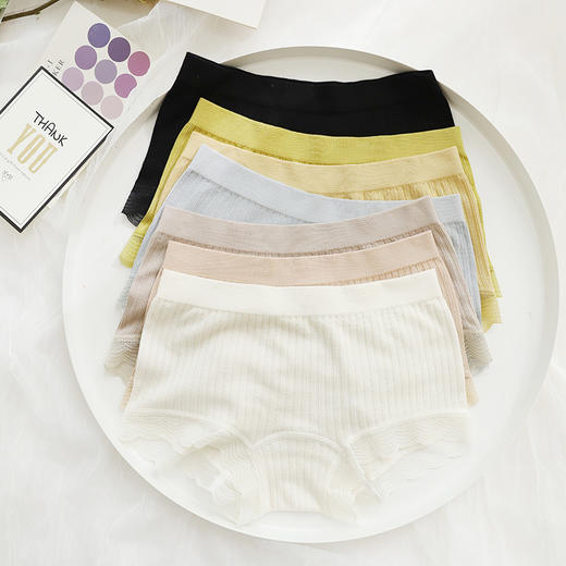 薄款夏季蚕丝档一分安全裤无痕蕾丝中腰女内裤小平脚裤真丝防走光 商品图2