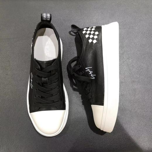 lfgj jeans bd905  牛皮时尚休闲 百搭编织款系带女单鞋 商品图3