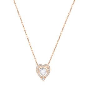 SWAROVSKI/施华洛世奇 玫瑰金色跳动的心女锁骨女士项链 5284188JPY带授权招加盟代理