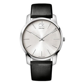 CALVIN KLEIN/卡文克莱 男款皮表带石英表 K2G211C6JPY带授权招加盟代理