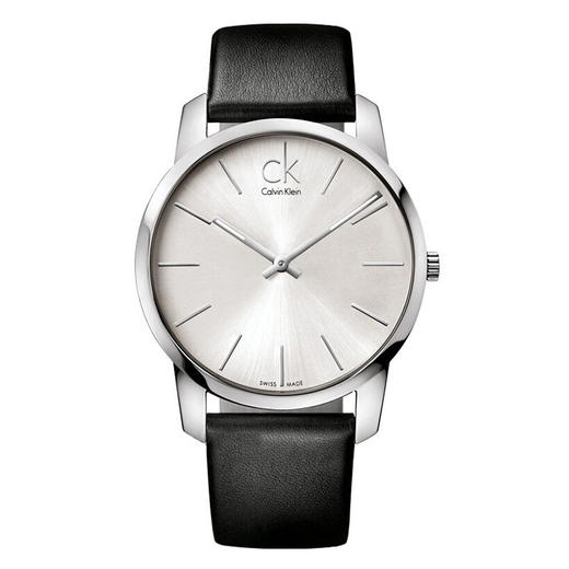 CALVIN KLEIN/卡文克莱 男款皮表带石英表 K2G211C6JPY带授权招加盟代理 商品图0
