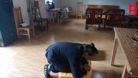 华夏礼仪二 上香仪式及手印 演示完整的三跪九拜之礼