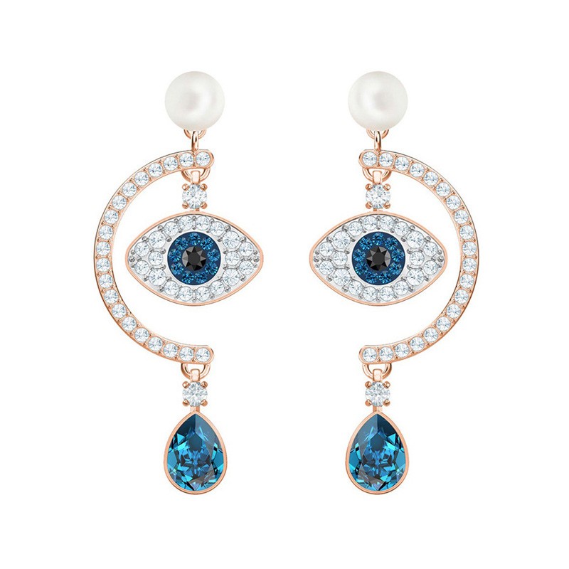 SWAROVSKI/施华洛世奇 DUO恶魔之眼时尚浪漫幸运耳饰 5425860JPY带授权招加盟代理