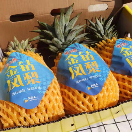 海南金钻凤梨🍍浓郁的果香、饱满的果肉、脆嫩爆汁的口感。是多少吃货们心心念念的那一口「甜蜜😋 商品图8