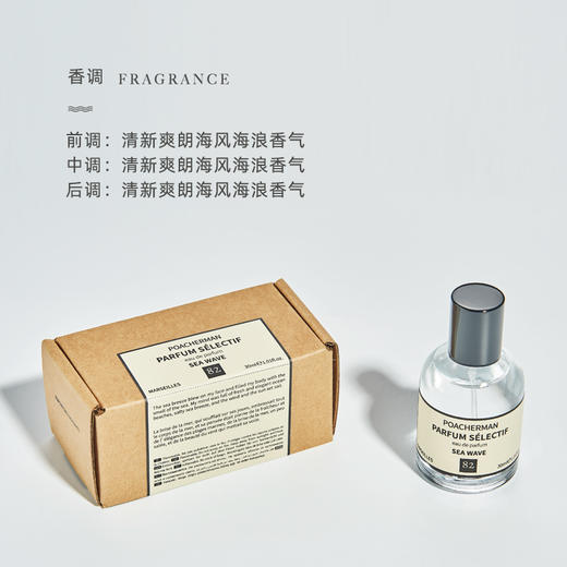 海洋调香水SEA WAVE海浪清新持久淡香自然留香学生中性香水 商品图3