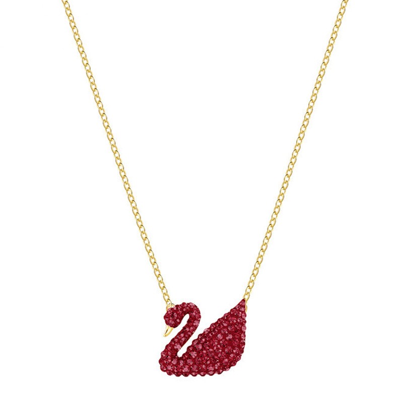 SWAROVSKI 限量款红色经典天鹅 ICONIC SWAN 项链 5465400JPY带授权招加盟代理