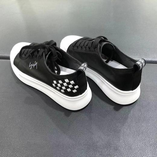 lfgj jeans bd905  牛皮时尚休闲 百搭编织款系带女单鞋 商品图4