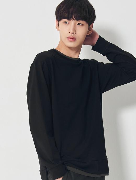 8seconds Wool fleece 黑色梭织长袖T恤男款#420841AY15JPY带授权招加盟代理 商品图0