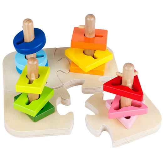 蒙台梭利几何形状套柱 商品图4