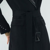 3D5606--漆黑色风衣--《秋装时尚系列》 商品缩略图4