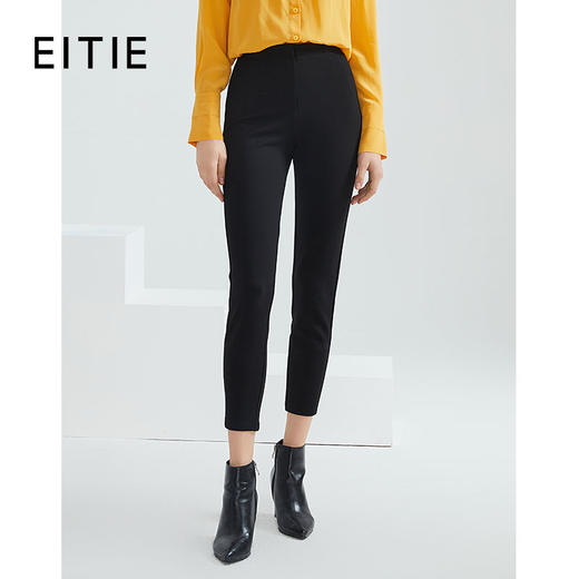 EITIE爱特爱时尚百搭小脚裤打底裤高腰长裤A2105704 商品图0