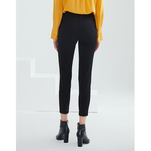 EITIE爱特爱时尚百搭小脚裤打底裤高腰长裤A2105704 商品图4