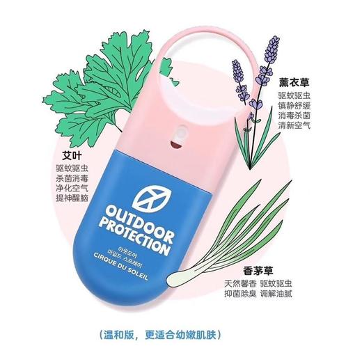 CIRQUE DU SOLEIL/太阳马戏团 植物驱蚊喷雾儿童款 15ML*3支JPY带授权招加盟代理 商品图0