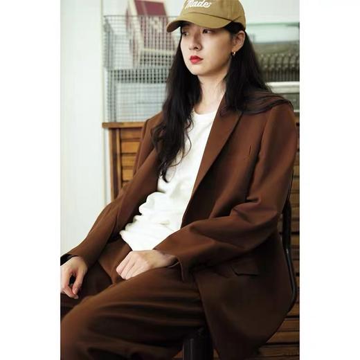 LabU/LU198复古黄咖色西装 商品图1