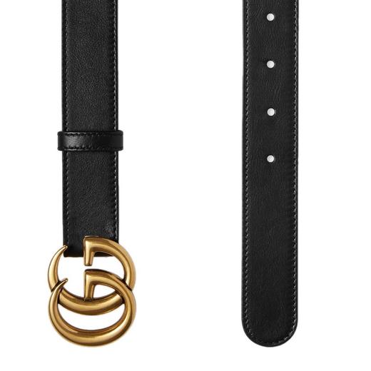 GUCCI/古驰 男士黑色双G带扣皮革腰带 414516-AP00T-1000JPY带授权招加盟代理 商品图1